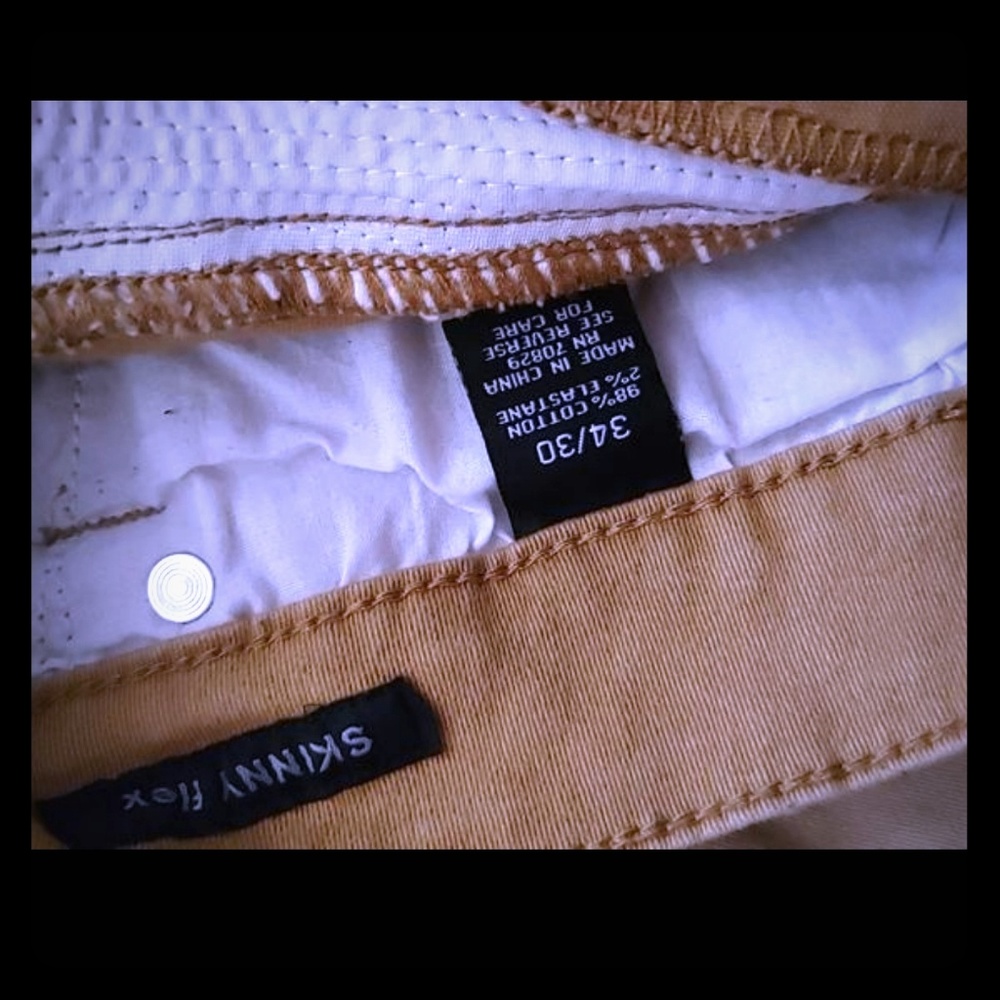 skinny flex men brown jeans